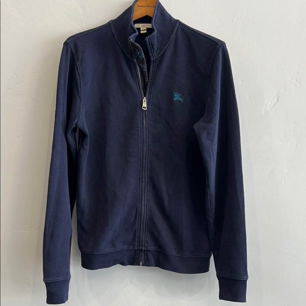 Burberry Brit Cotton Zip-Up Sweater